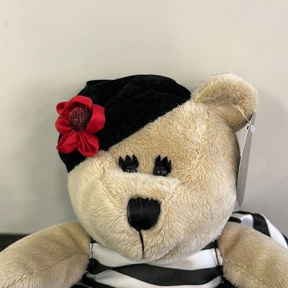 Starbucks Bearista Bear Alice & Olivia by Stacey Bendet Black White Dress Pearls - Picture 2 of 10